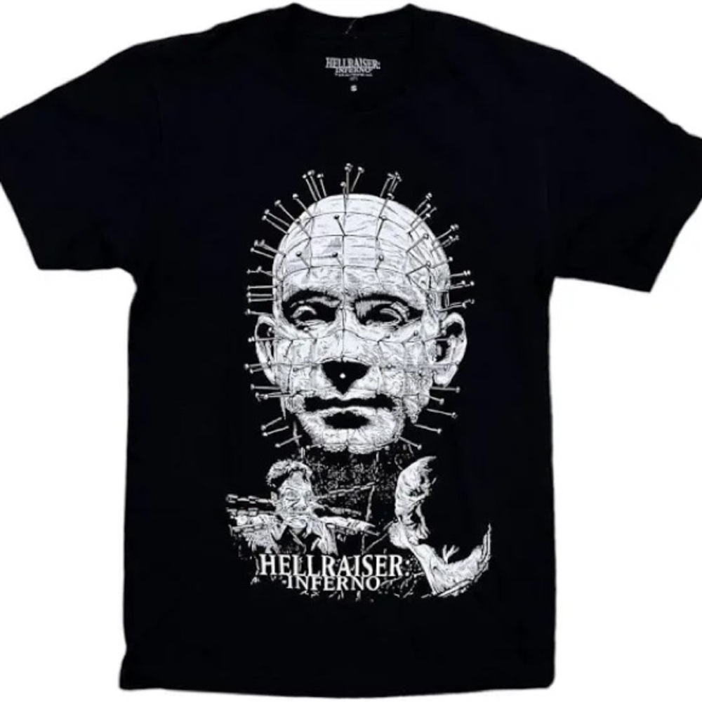 Hellraiser Inferno Black Graphic T-Shirt L NWT